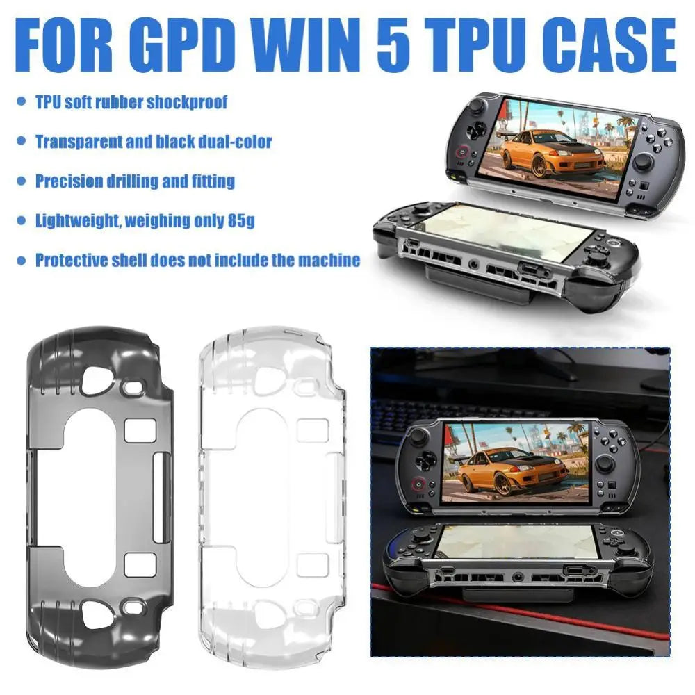 GPD Win 5 Shockproof TPU Protective Case – Clear Cover Gaming Console Case HIP