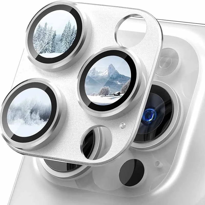 3D Metal Camera Lens Protector Tempered Glass iPhone 16 15 14 Camera Lens Protector HIP