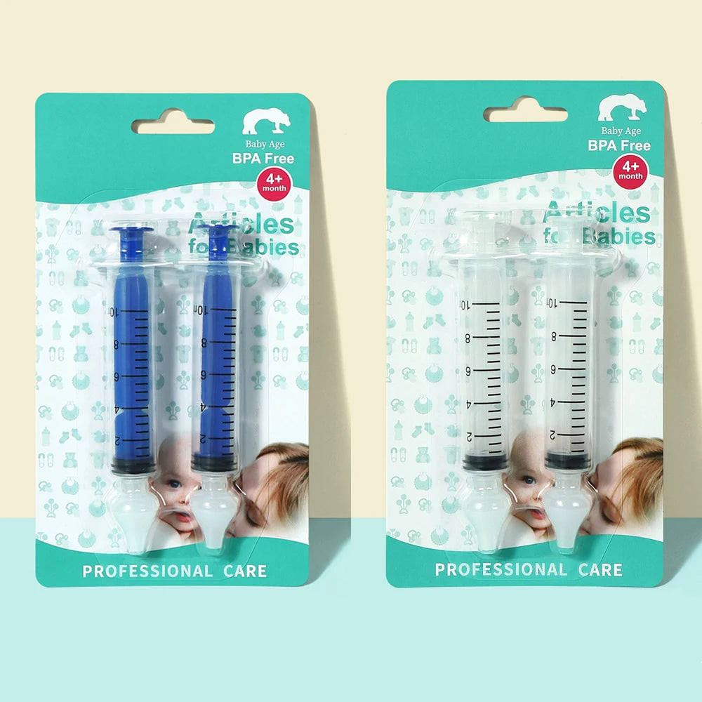 Baby Nasal Aspirator – Soft Silicone Nose Cleaner for Infants Baby Nasal Aspirator HIP C15-2 Blue 2 White
