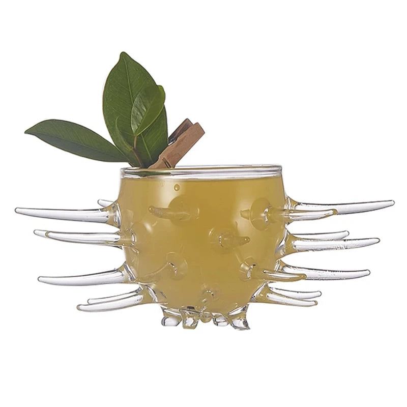 Sea Urchin Cocktail Glass – Molecular Goblet & Caviar Plate Cocktail Glass HIP