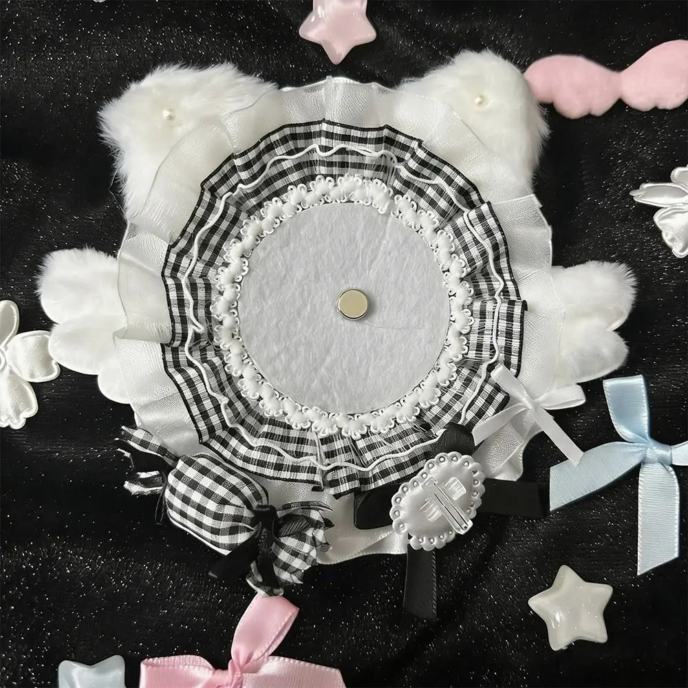 Lace Badge Holder – Cat Ear Flower Wings Itabag Decor Badge Display Base HIP