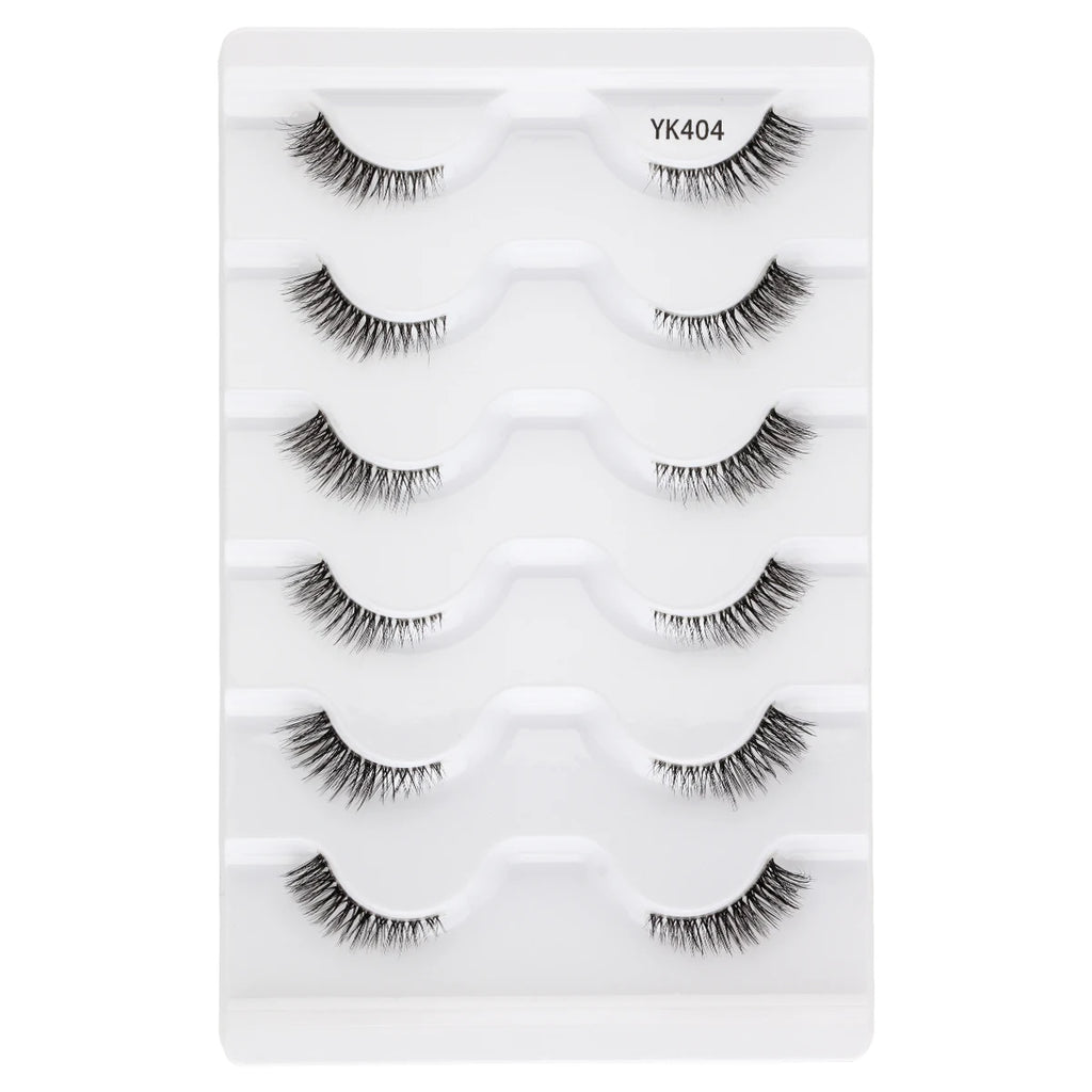 YSDO False Eye Lashes 3/6/7 Pairs Fake Eyelashes Eyelash Extension 3D Mink Half Lashes Natural Makeup Tool Faux Cils Maquiagem HIP