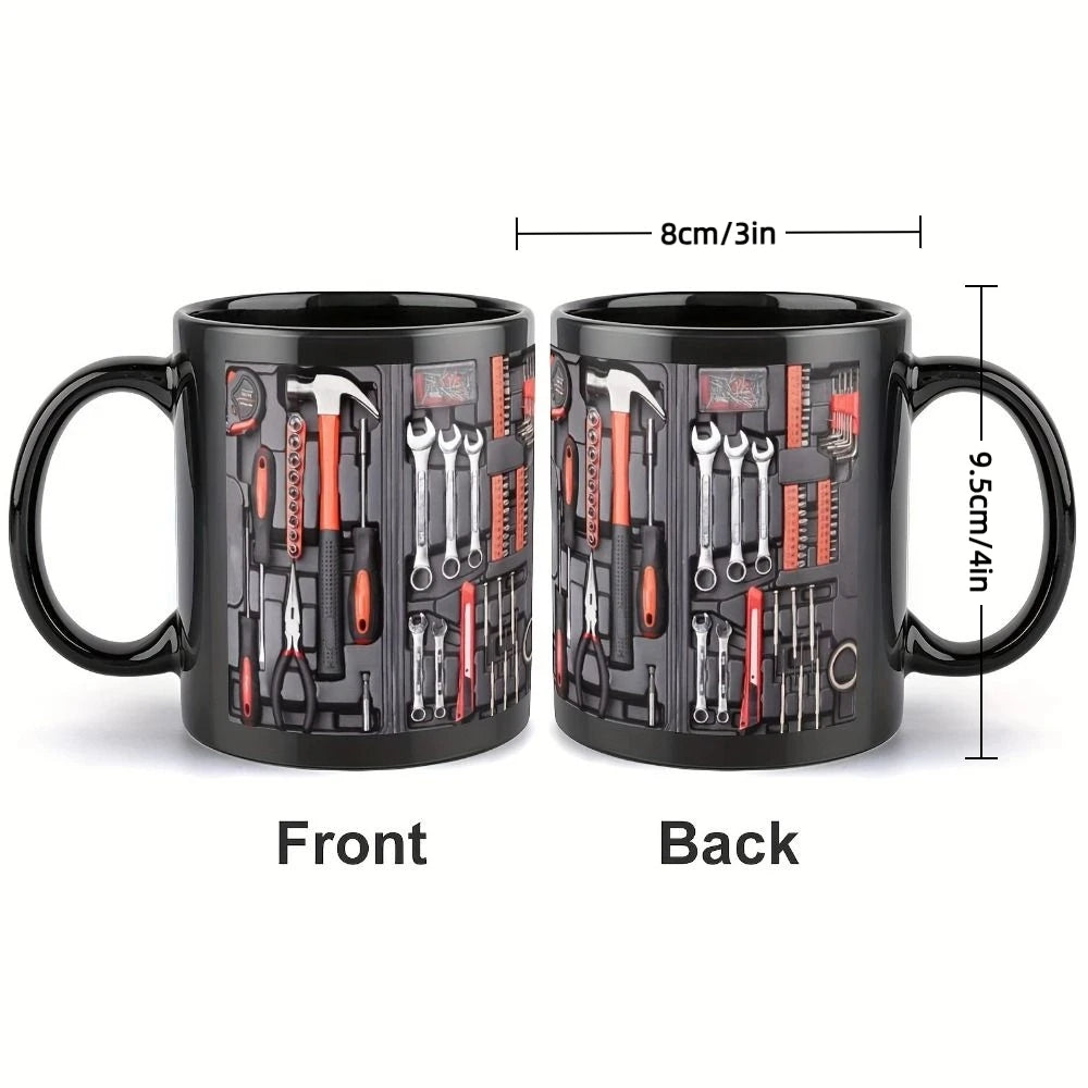 Mechanic Toolbox Coffee Mug – 325ml Ceramic Wrench Gift Novelty Coffee Mug HIP