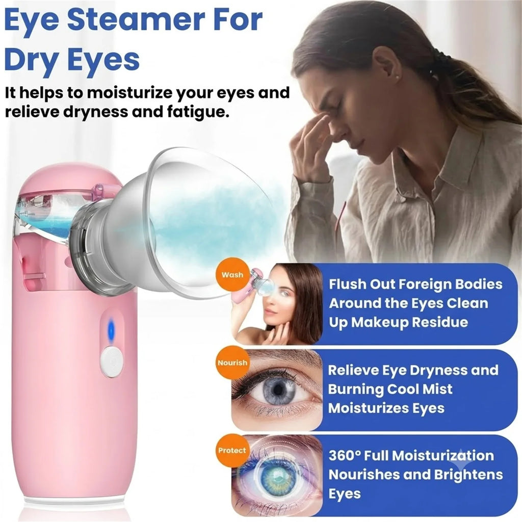 Fireurus Handheld Eye Mist Nebulizer Spa Atomizer & Eyeshade Eye Mist Nebulizer HIP