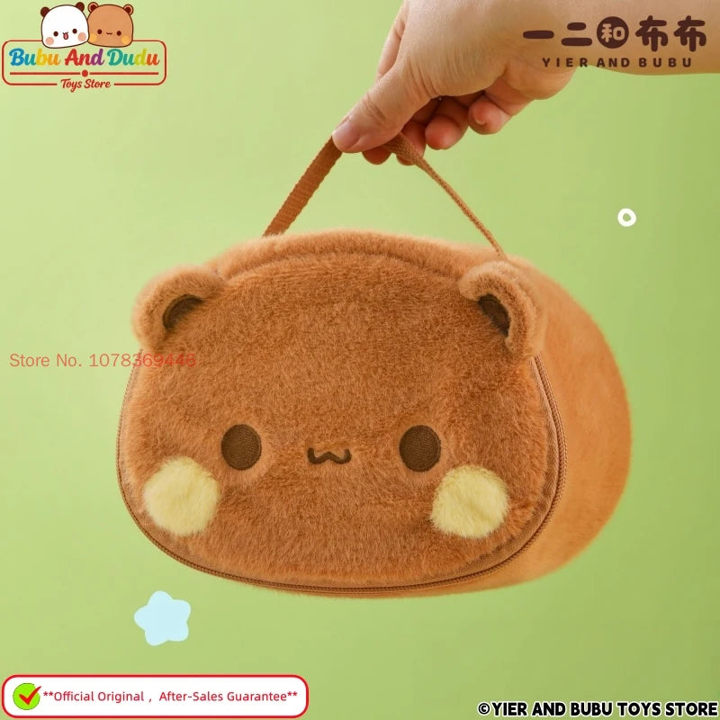 Panda Bubu & Dudu Plush Cosmetic Bag – Travel Makeup Organizer Plush Cosmetic Bag HIP