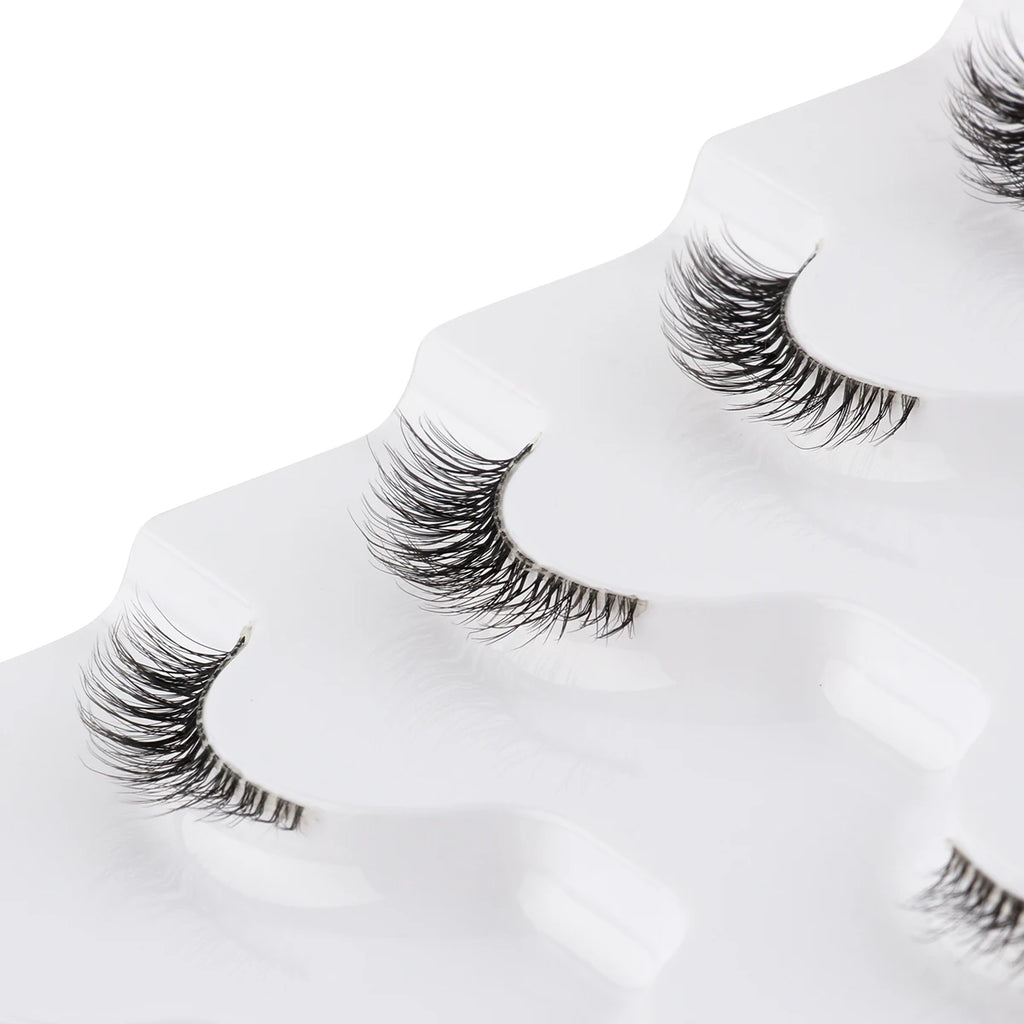 YSDO False Eye Lashes 3/6/7 Pairs Fake Eyelashes Eyelash Extension 3D Mink Half Lashes Natural Makeup Tool Faux Cils Maquiagem HIP