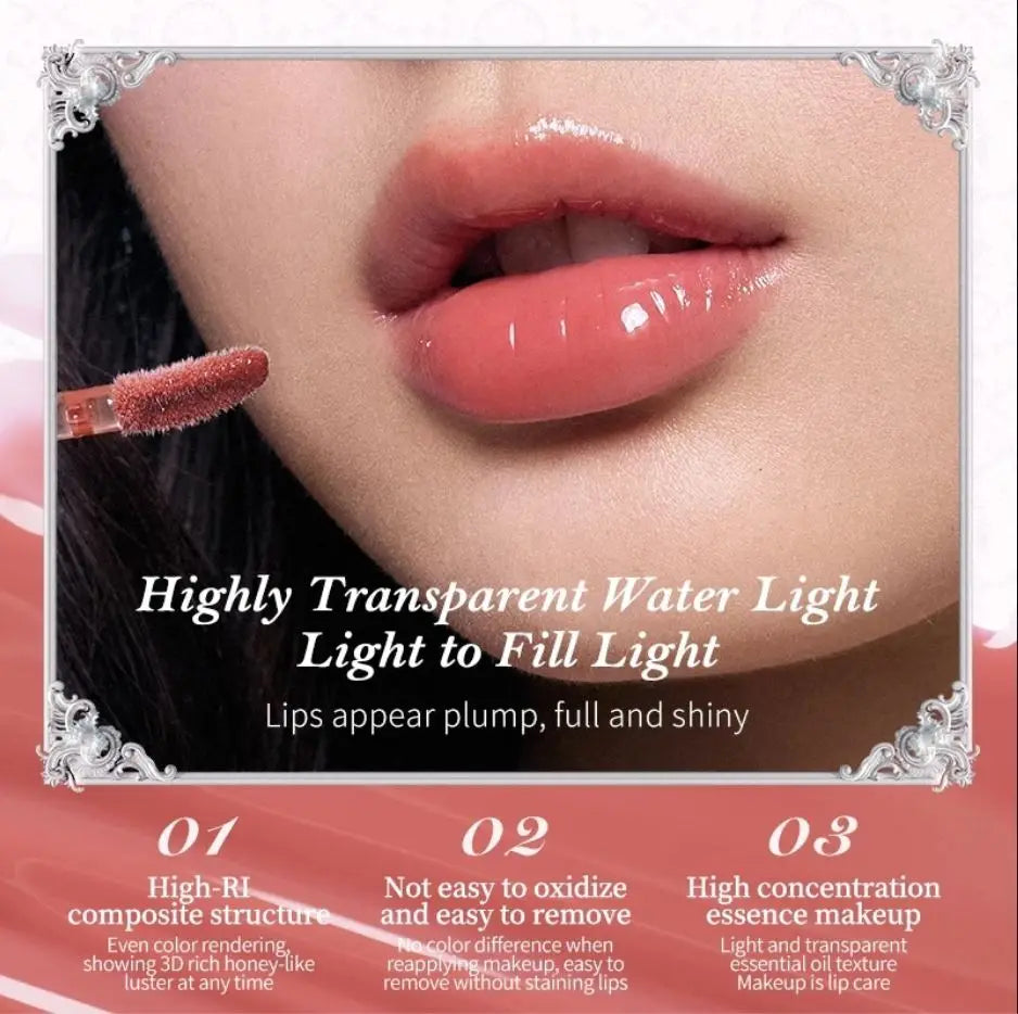 Flower Knows Shell's Jewel Lip Glaze – Shimmer & Hydrating Shimmer Lip Glaze HIP