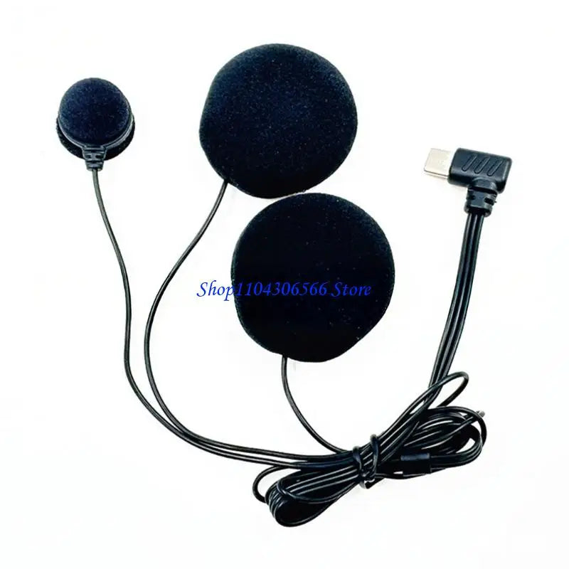 Noise-Canceling Helmet Microphone with Type-C Charging | HIP Helmet Headset Microphone HIP full cover CN