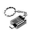 USB-C OTG Card Reader – Micro SD TF & USB Adapter | OULLX USB-C Card Reader HIP Black