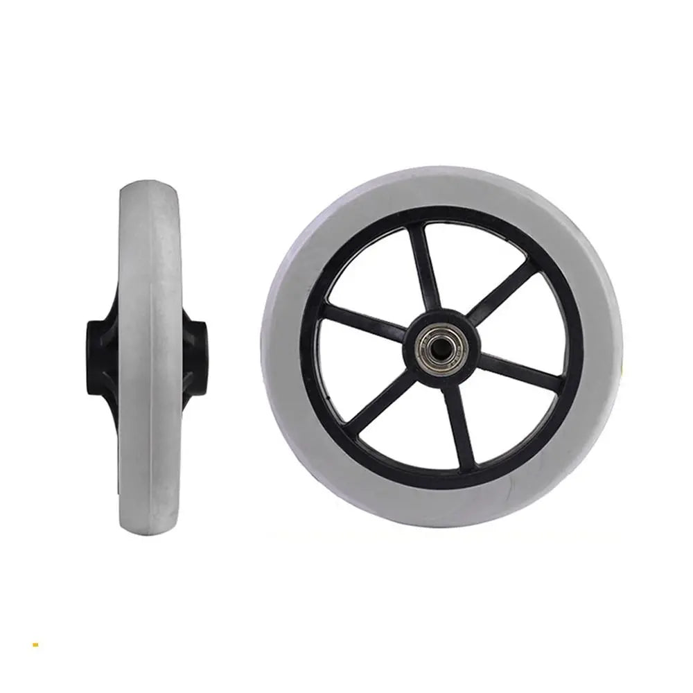 6/7/8 Inch Wheelchair Front Castor Solid Tire Replacement Wheel Wheelchair Castor Wheel HIP 6inch-Grey