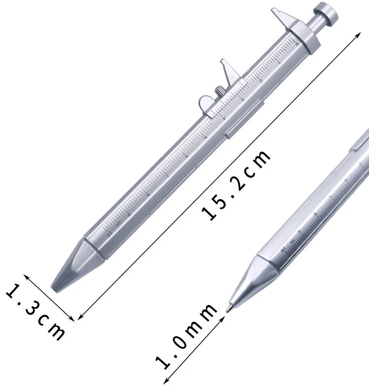 Vernier Caliper Ballpoint Pen 0–100mm – Novelty Writing Tool Novelty Caliper Pen HIP