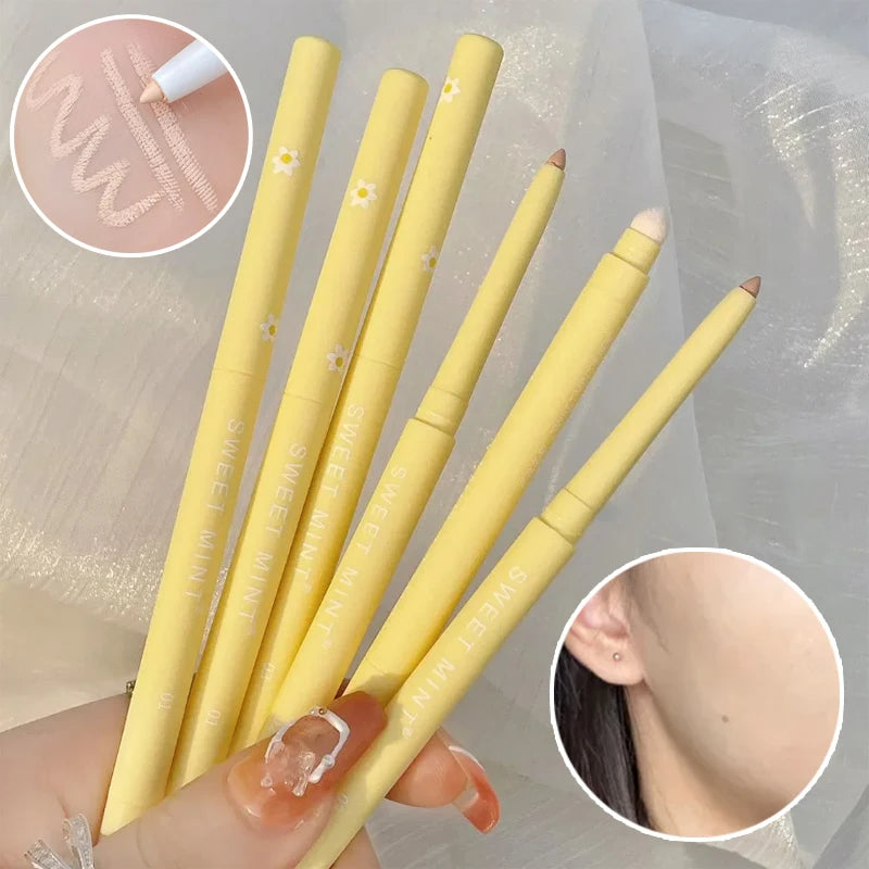 Full Cover Concealer Stick Pencil Conceal Spot Blemish Cream Foundation Waterproof Double-ended Contour Makeup Tool Cosmetic HIP
