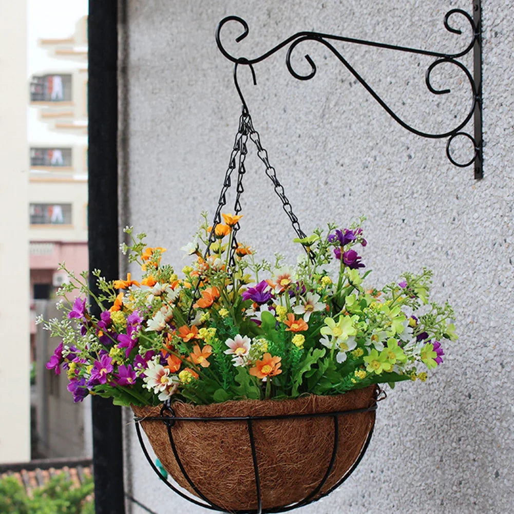 Hanging Bracket Hooks Hanger Wall Bird Flower Garden Pot Basket Planter Lantern Metal Feeder Chime Wind Mount Hook HIP