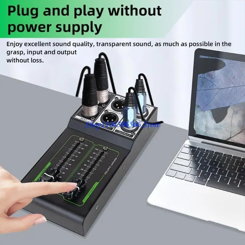 Metal Volume Controller for Microphones & Speakers – Plug & Play Audio Volume Controller HIP