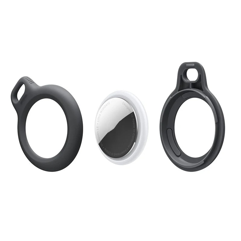 Hard PC AirTag Case Holder with Strap & Keychain – Anti-Drop AirTag Protective Case HIP