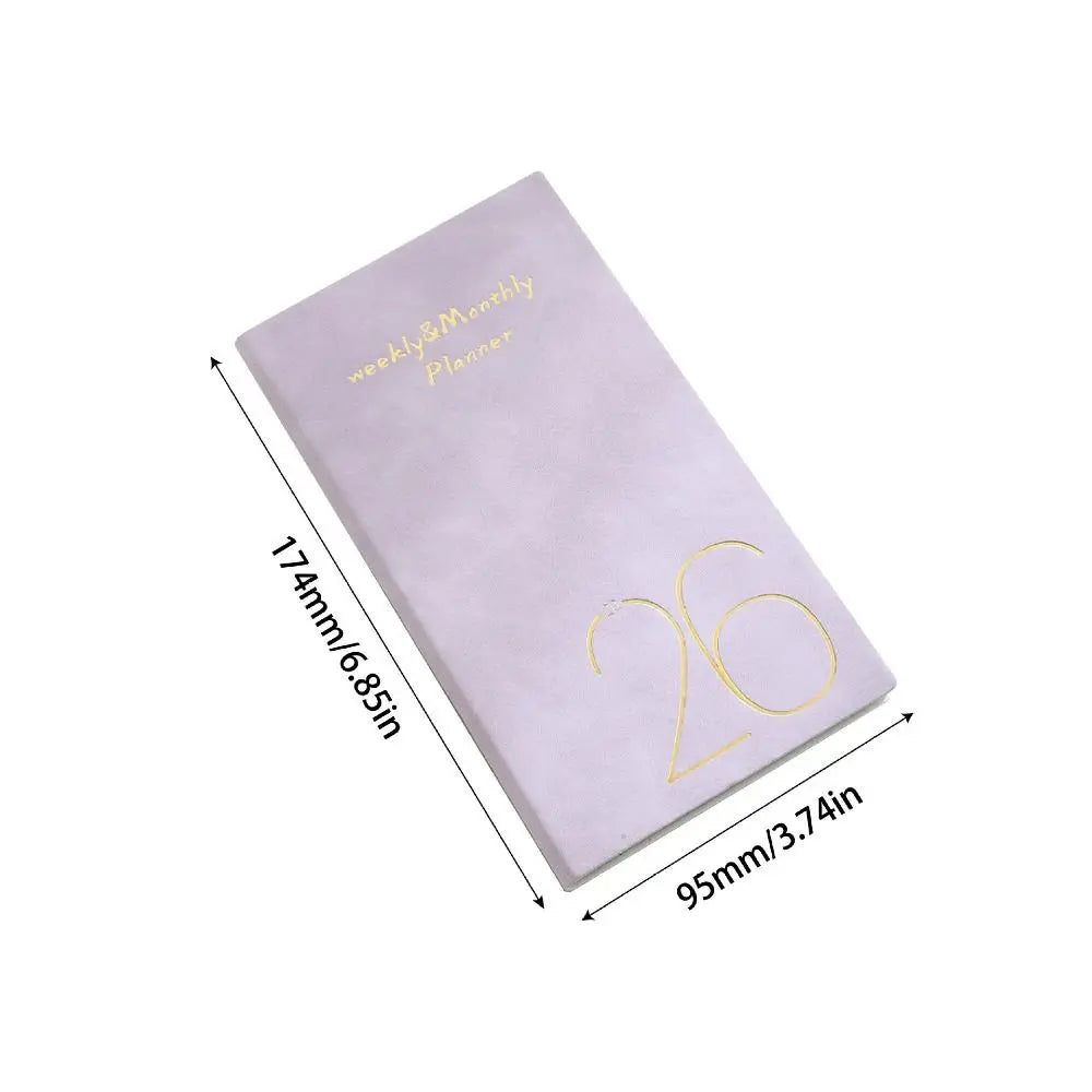 A6 2026 Daily Weekly Planner Agenda Book – Pocket Diary Pocket Agenda Planner HIP