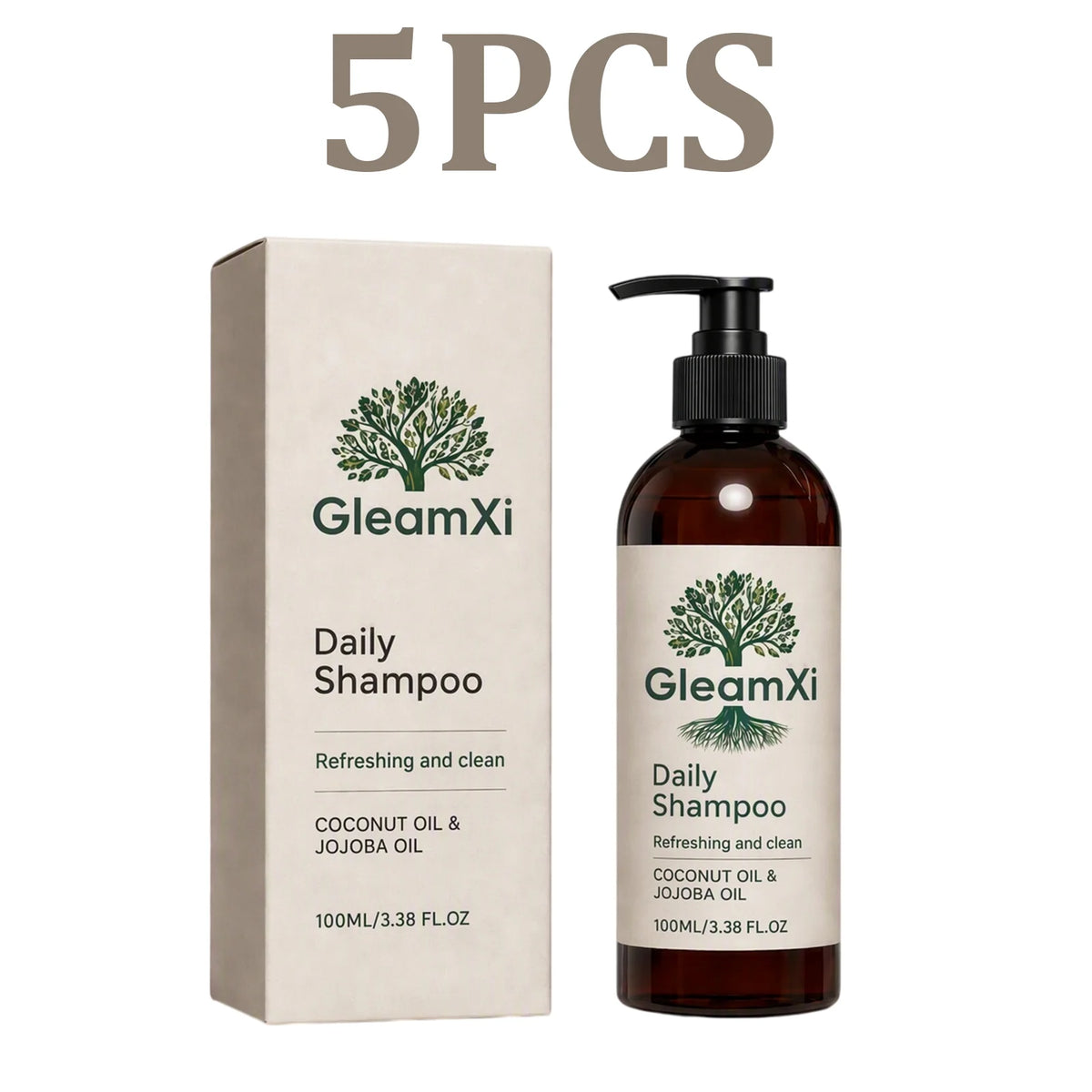 Coconut Oil Daily Shampoo – Volumizing & Smoothing | HIP Nourishing Shampoo HIP 5PCS