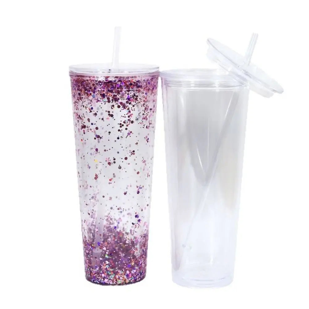 24oz DIY Snow Globe Tumbler – Clear Acrylic Glitter Cup | HIP DIY Glitter Tumbler HIP