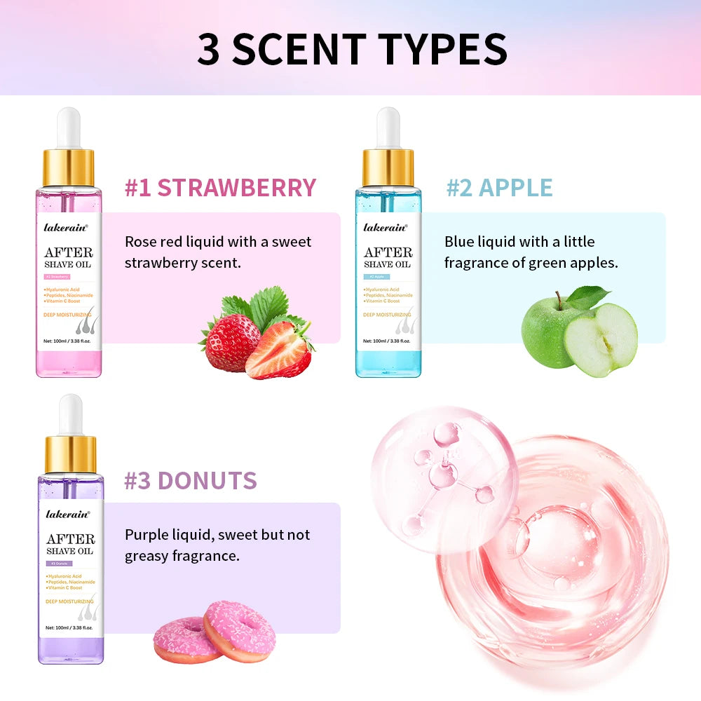 Strawberry After Shave Oil women For Smooth Skin Moisturizes Soft Serve Shave Oil Truly After Shave Oil Strawberry ﻿Skincare HIP