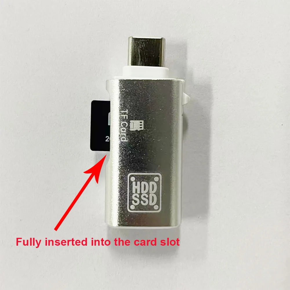 USB-C Micro SD Card Reader + PD Charging Adapter | OULLX USB-C Card Reader HIP
