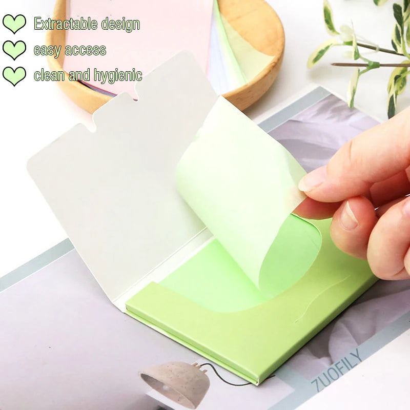 100Pcs/box Face Oil Blotting Paper Protable Matting Face Wipes Facial Cleanser Oil Control Oil-absorbing Face Cleaning Tools New HIP