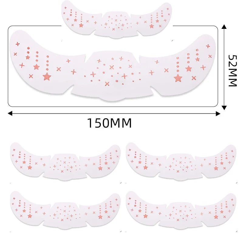 6-Piece Glitter Freckle Temporary Face Tattoo Makeup Patches
