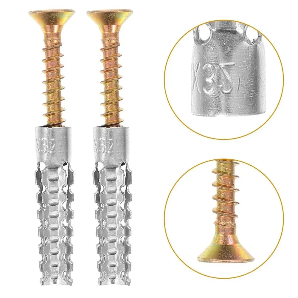 Self-Tapping Metal Expansion Screws & Wall Anchors – 20/50/100 Wall Anchor Screw Kit HIP