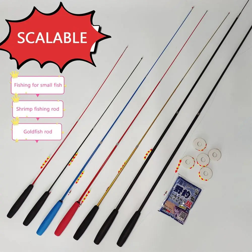 Telescopic Fishing Rod Kit – Glass Fibre Combo 0.7–2.1m Telescopic Fishing Rod HIP