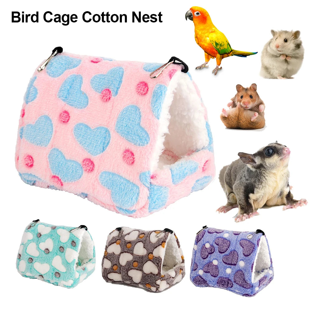 Winter Warm Bird Cage Parrot Cotton Nest Parrot Nest Budgie For Hammock Cage Hut Tent Bed Hanging Cave Pet Products HIP