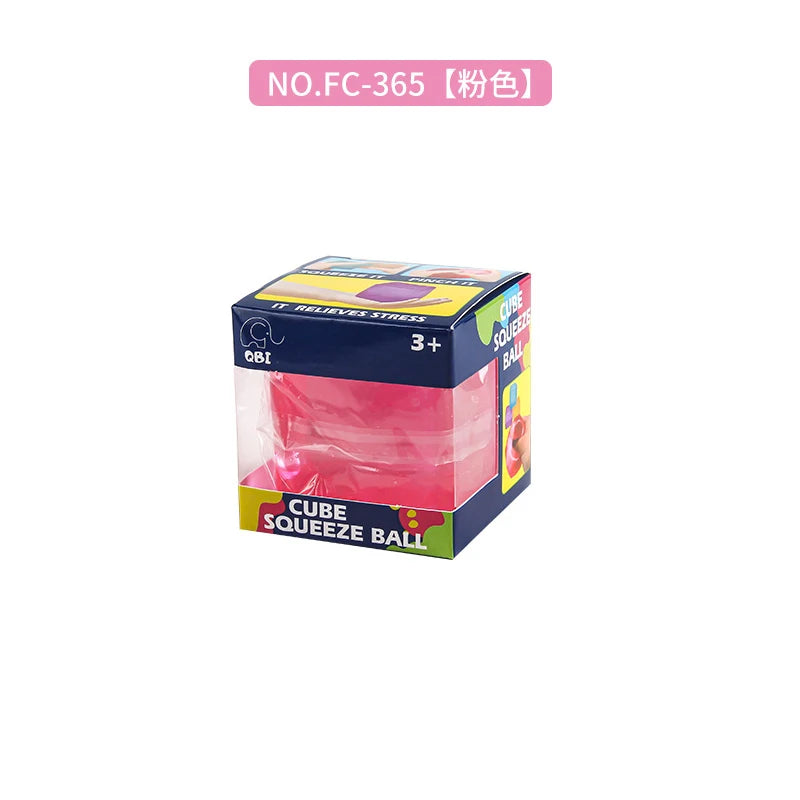 Cube Squeeze Ball – Soft Sensory Fidget Toy & Fun Gift Sensory Fidget Toy HIP A