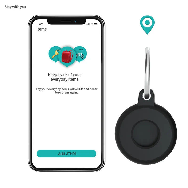 Silicone AirTag Protective Sleeve with Keychain – Anti-Scratch Tracker Protective Case HIP