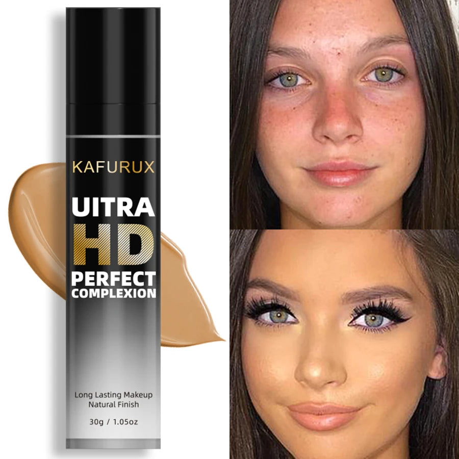 8-Shade Matte Liquid Foundation – Full Coverage & Oil Control Liquid Foundation HIP