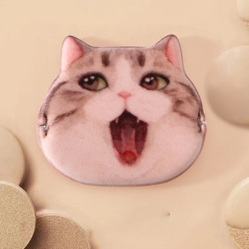 1/4pcs Kitty Air Cushion Powder Puff Cute Cat Cosmetic Puffs Hydrophilic Non-latex Facial Foundation Beauty Tool Dry Wet Makeup HIP 02Pink-1Pc