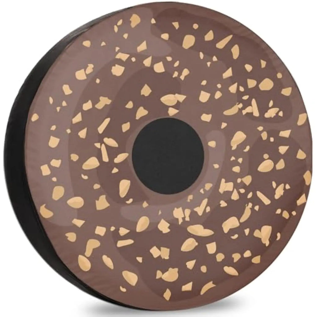 Chocolate Donut Spare Tire Cover – Weatherproof Polyester Spare Tire Cover HIP Acquiesce 14 in