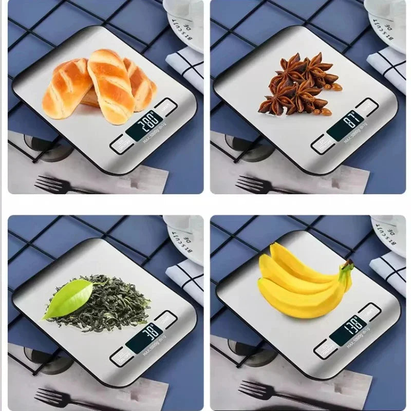 Digital Kitchen Scale 5kg LED Display | Stainless Steel Digital Kitchen Scale HIP