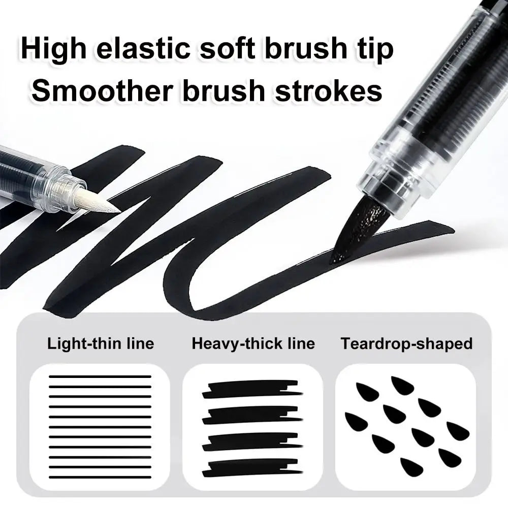 12-Pc Black & White Acrylic Paint Markers – Waterproof DIY Acrylic Paint Markers HIP