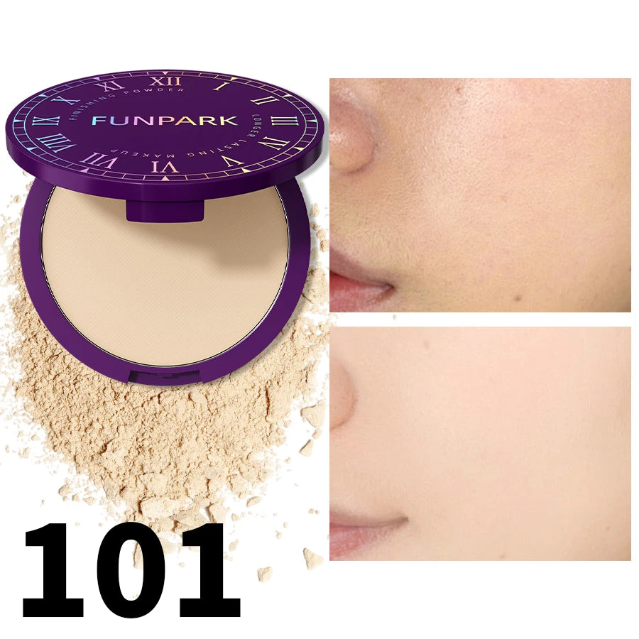 5 Color Matte Full Coverage Pressed Powder Foundation Oil Control Flawless Weightless Finishing Powder Makeup for Woman Gifts HIP 101