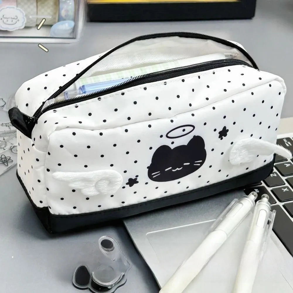 Cute Cat Pencil Case – Large Capacity Multi-Layer Stationery Bag Pencil Case HIP