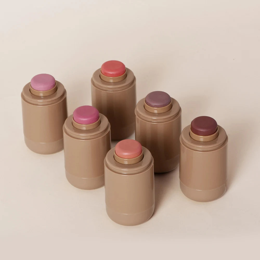 2pcs Contour Stick&Blush Stick Brightens Facial Stick Bronzer Stick Highlight Blush Long-Lasting Makeup For 3D Face Contour HIP