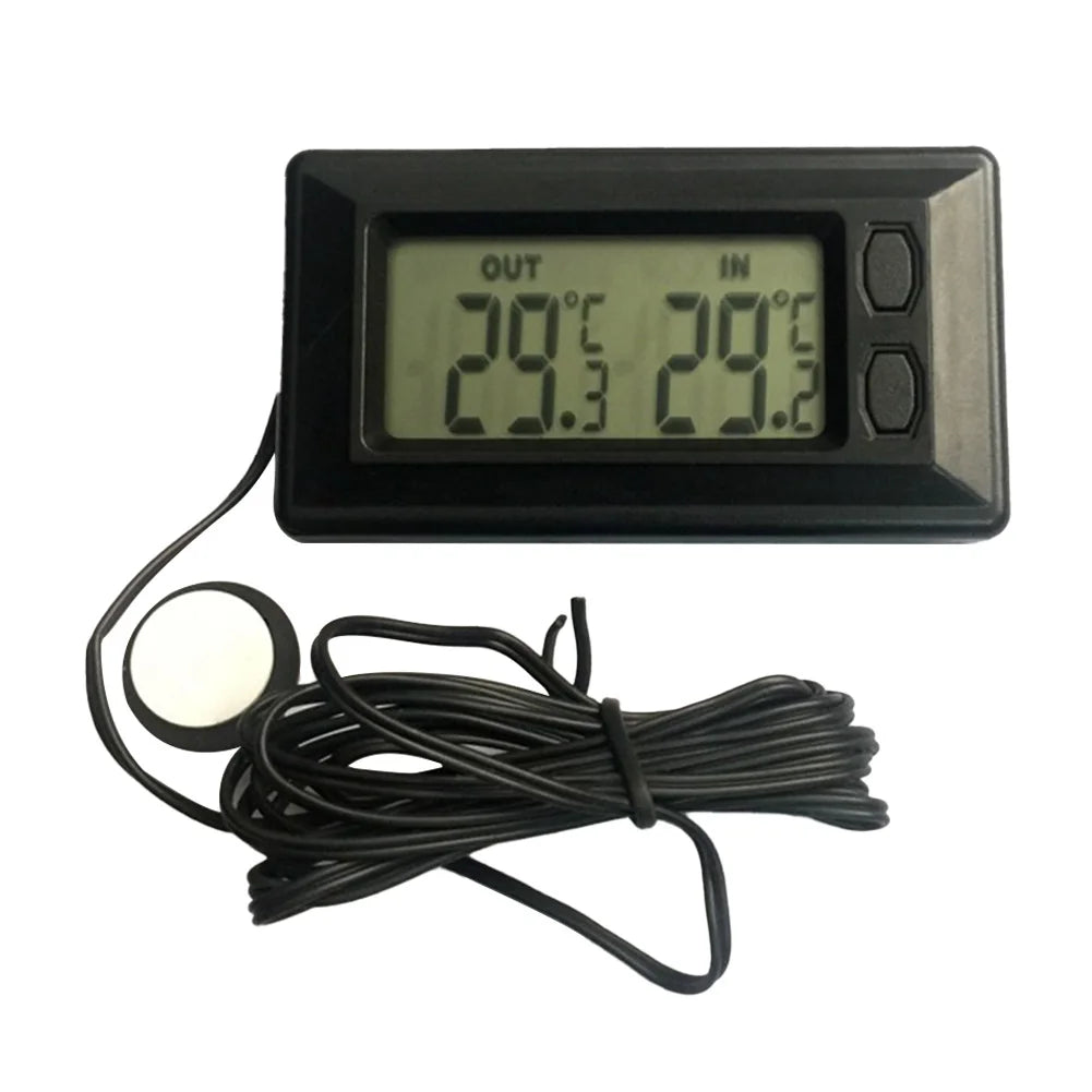 Auto Car LCD Digital Display Indoor Outdoor Thermometer Meter With 1.5m Cable Thermometers Inside and Outside Cars Tools Instrum HIP