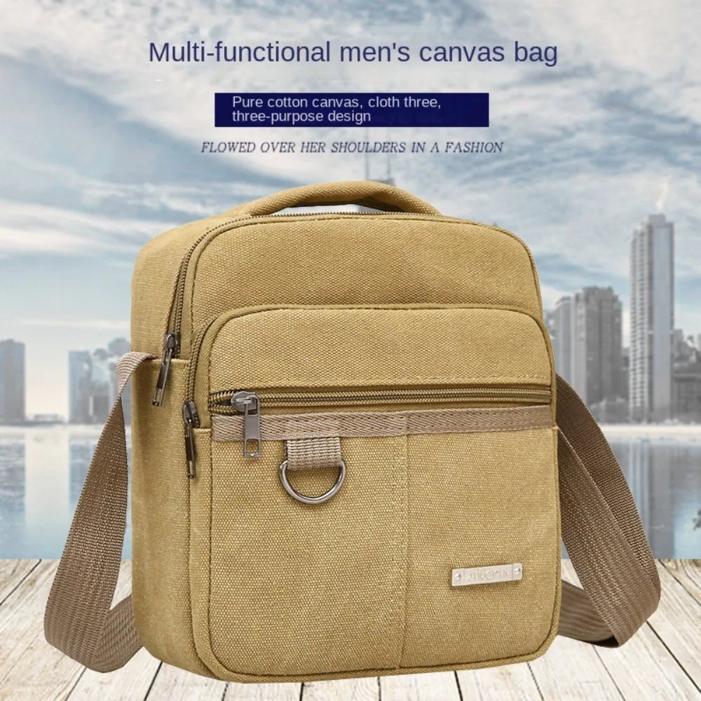 Canvas Crossbody Shoulder Bag – Large Capacity Unisex Canvas Crossbody Bag HIP