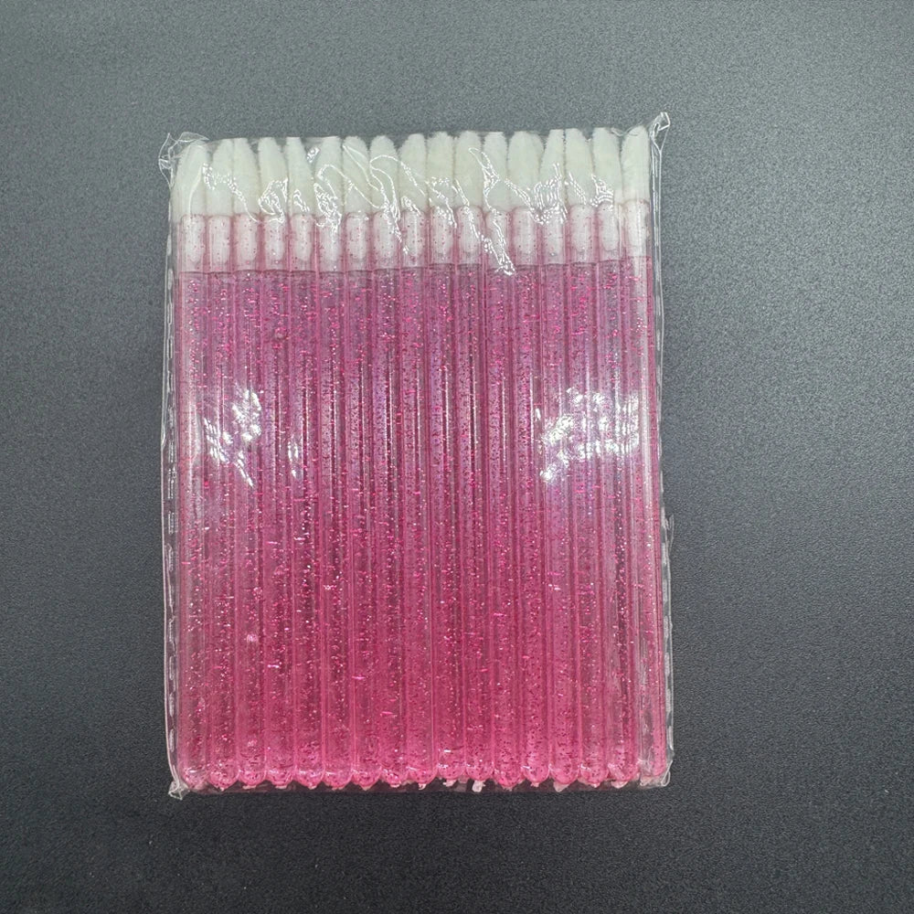 100-Pack Disposable Crystal Lip Brush Wands & Gloss Applicators Disposable Lip Brush HIP
