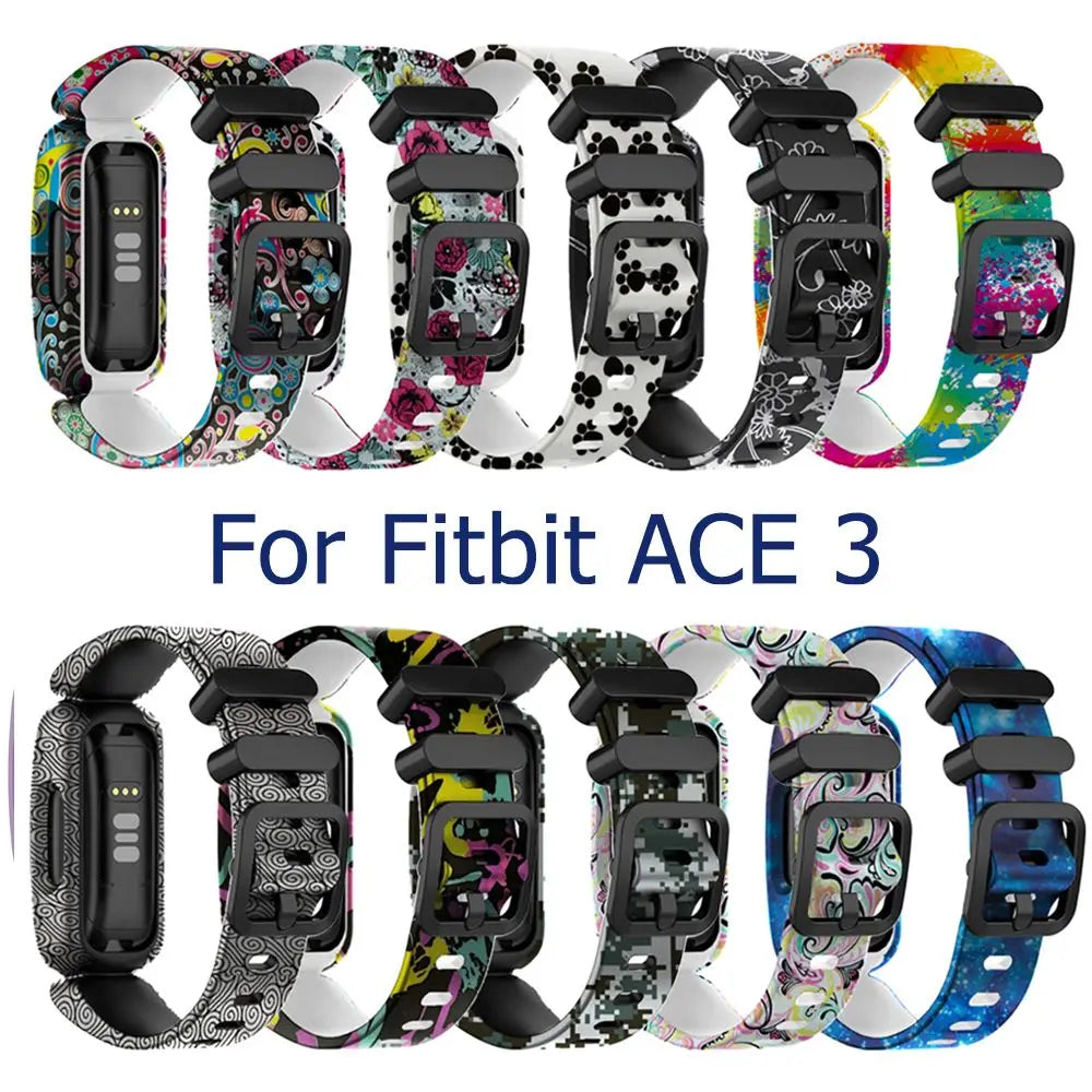 Silicone Band for Fitbit Ace 3 & Inspire 2 – Kids Strap Watch Replacement Band HIP