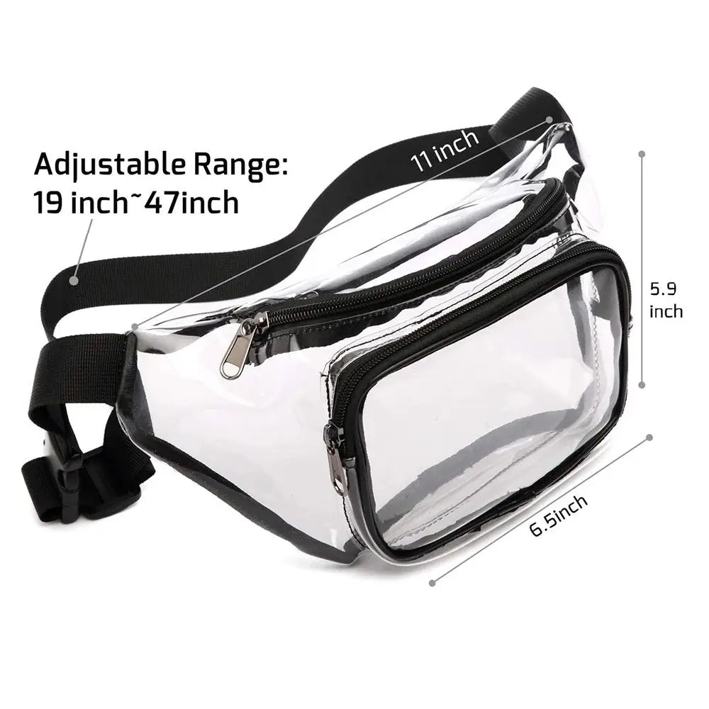 Stadium Approved Clear Waist Bag – Fanny Pack & Belt Bag Clear Belt Bag HIP