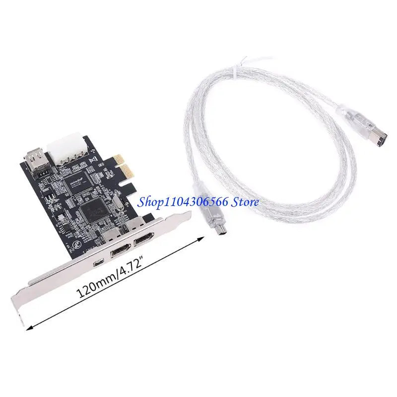 PCIe FireWire Expansion Card 3-Port 1394B & 1394A TI XIO2 PCIe Expansion Card HIP