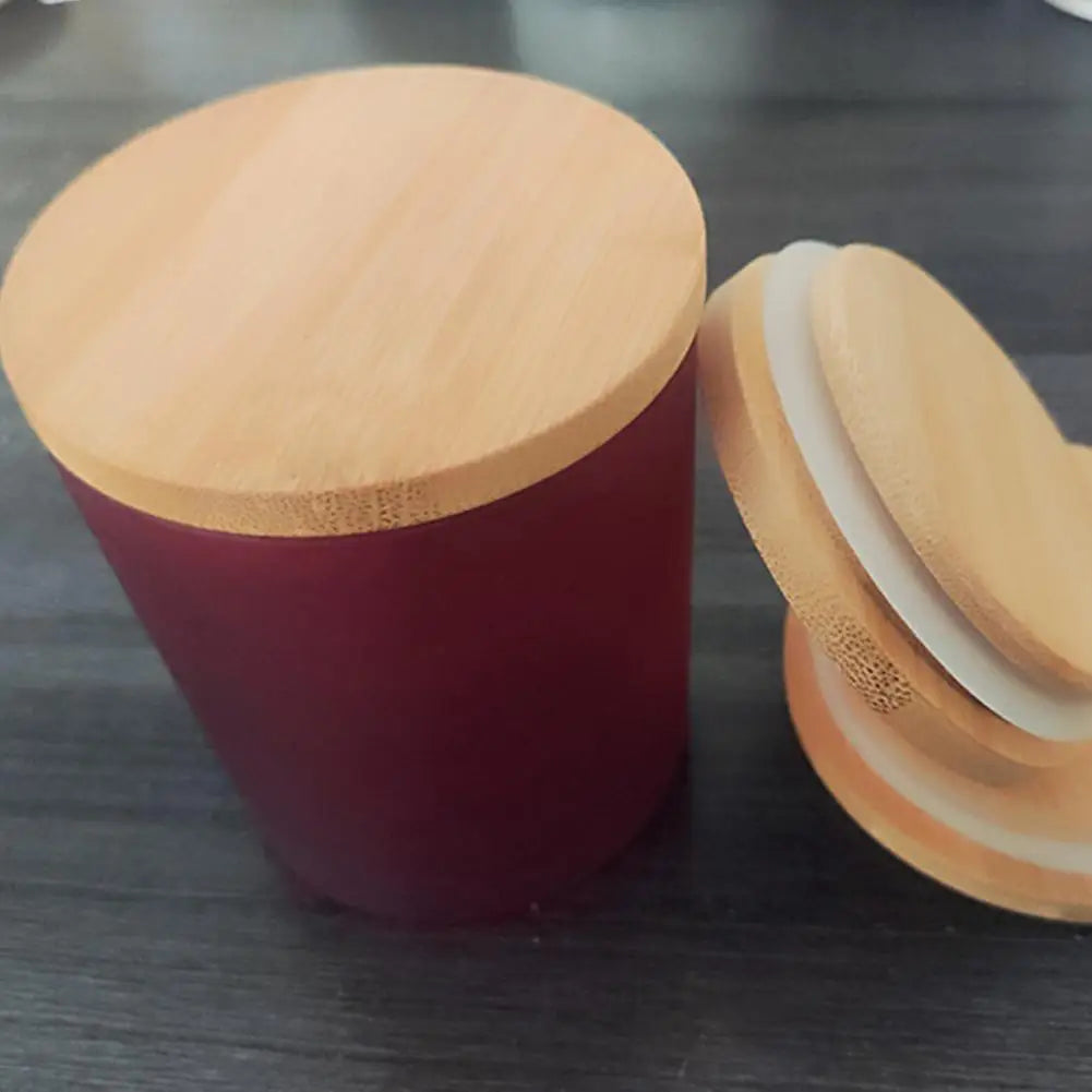 Wood Mason Jar Lid Reusable Canning Caps Various Sizes Bottle Sealing Caps Wide Mouth Cover Wood Lids Kitchen Organization HIP