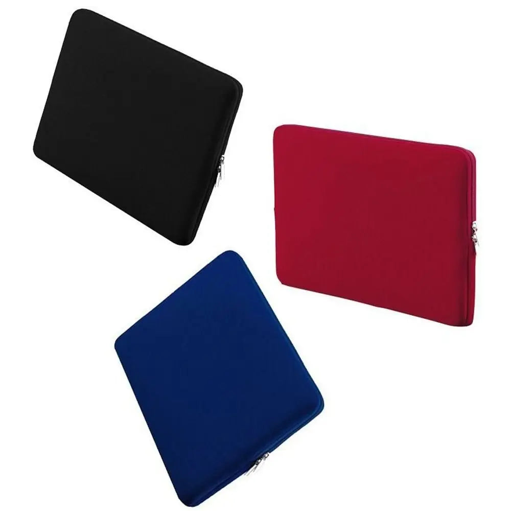 13 Inch Padded Laptop Sleeve Zipper Case – Black, Blue & Red Laptop Sleeve Case HIP