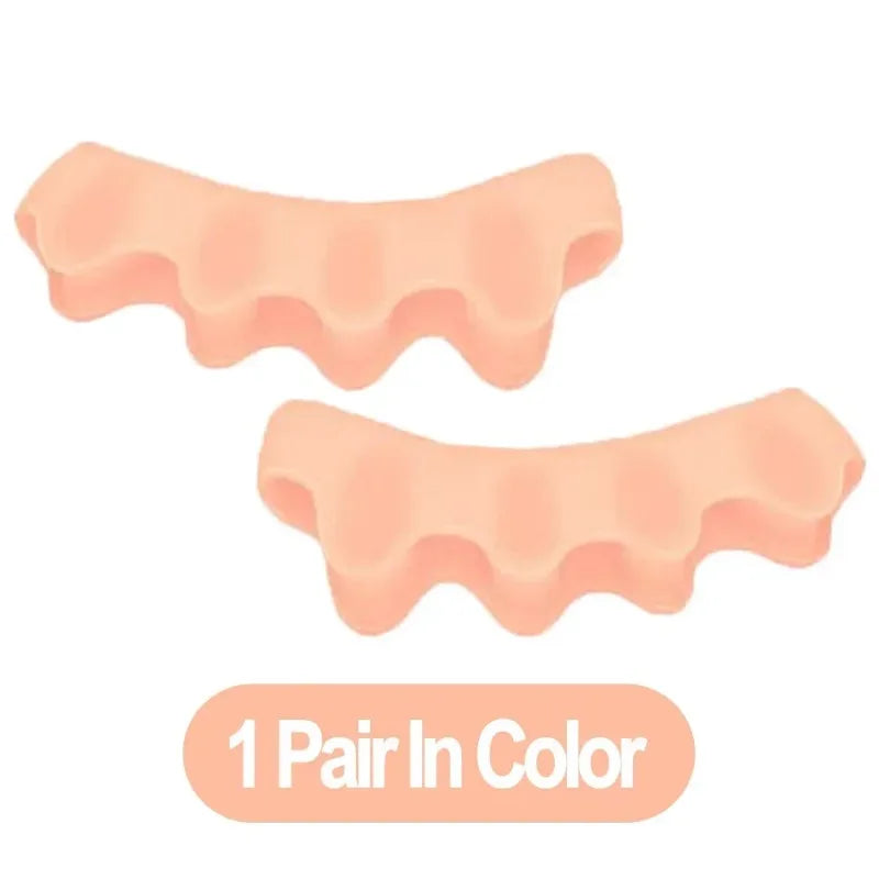 Soft Silicone Toe Separators – 1, 2 or 3 Pairs | RUZOFO Silicone Toe Separators HIP C722-Nude 2pcs