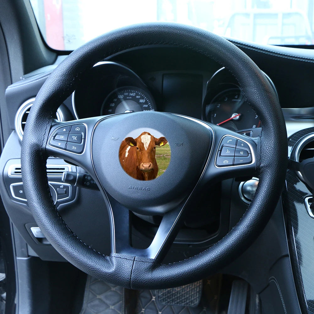 Cowhide Leather Steering Wheel Cover – DIY Hand Sew | O SHI CAR Steering Wheel Cover HIP