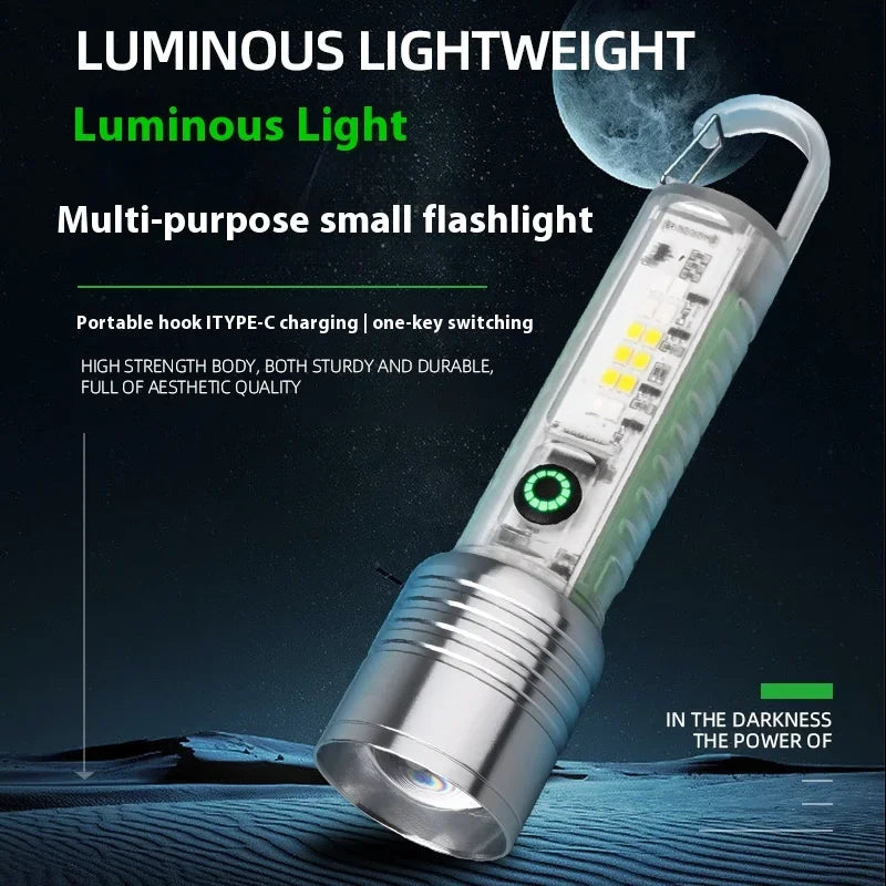 ESMARTER Mini LED Flashlight – Type-C Rechargeable, Waterproof Rechargeable Flashlight HIP